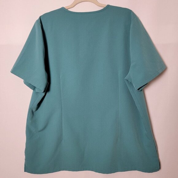 FIGS Technical Collection Women Green Casma Three Pocket Scrub Top XXL FW1100 - Picture 5 of 8